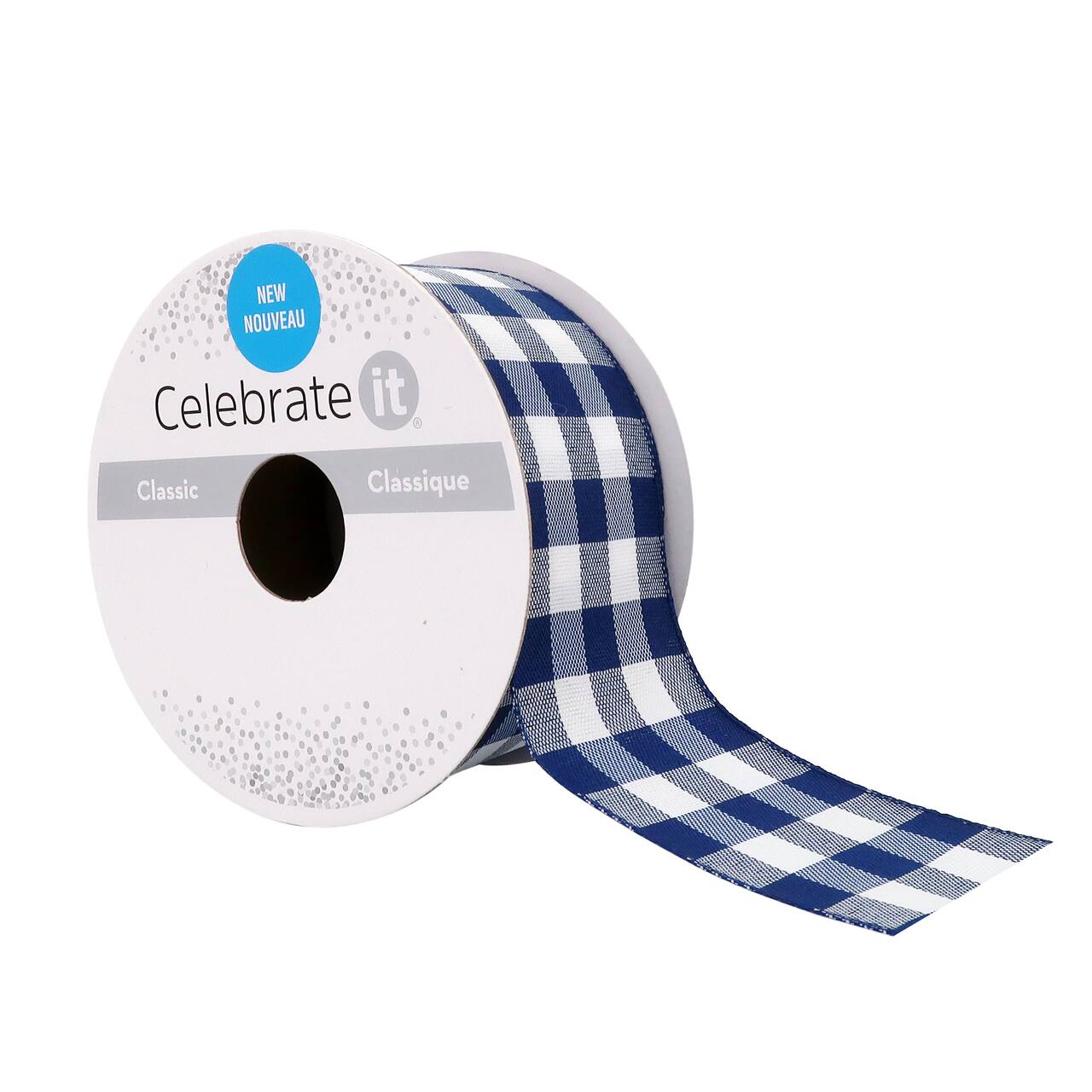 12 Pack: 1.5" x 3yd. Wired Checkered Ribbon by Celebrate It®